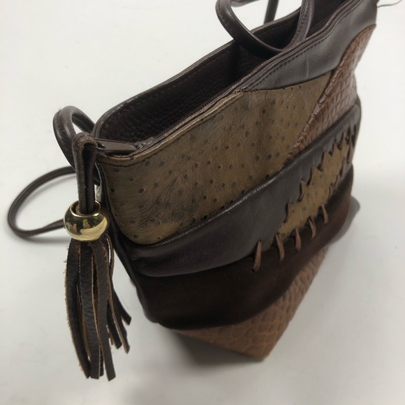 Portofino Collection Boho Multi hue Patchwork Bag - Picture 4 of 10